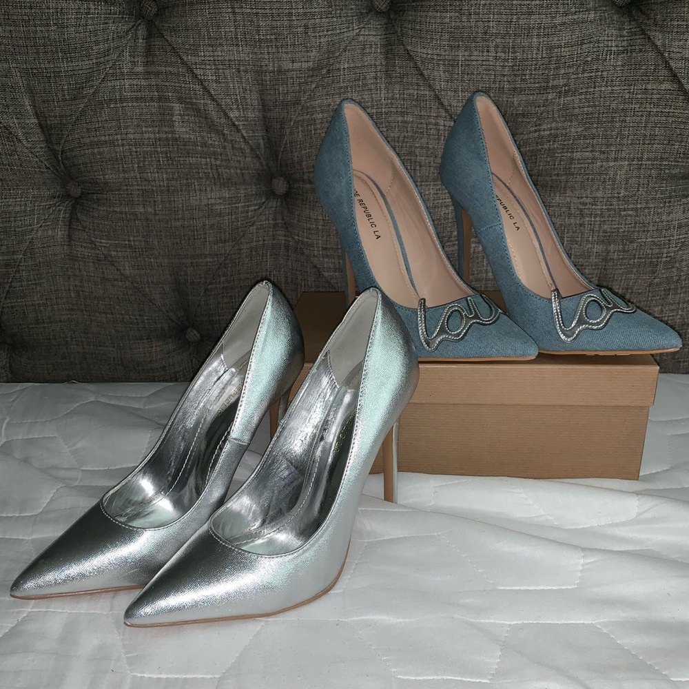 Two pairs SHOE REPUBLIC LA high heels